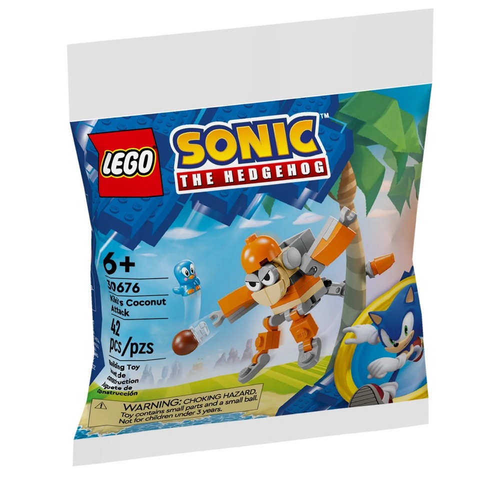 LEGO Sonic Kiki's Coconut Attack 30676, NEW